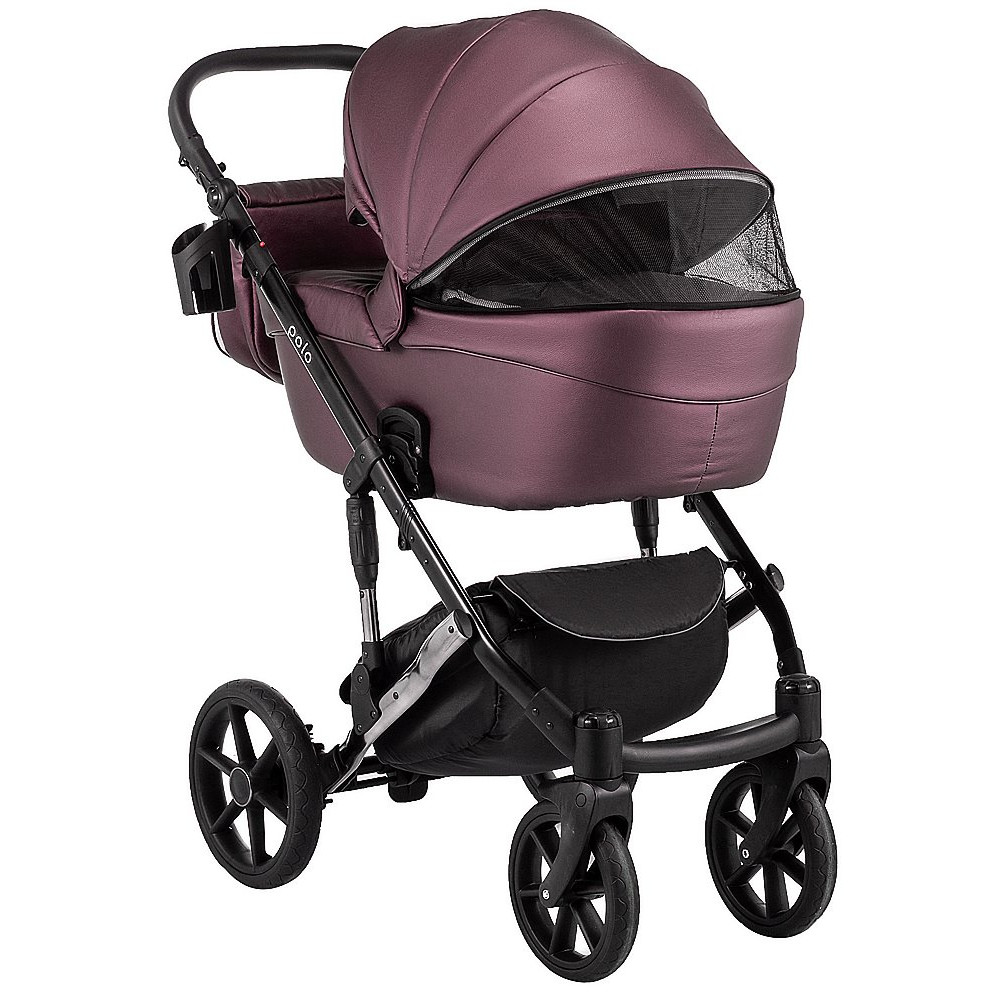 Коляска 2 в 1 Bair Polo (Silver) шкіра 100% 34S