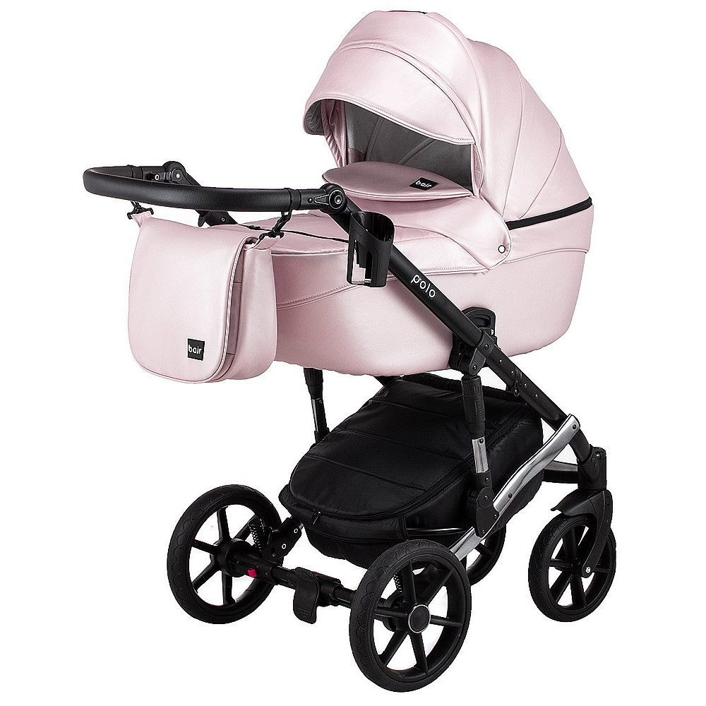 Коляска 2 в 1 Bair Polo (Silver) кожа 100% 39S