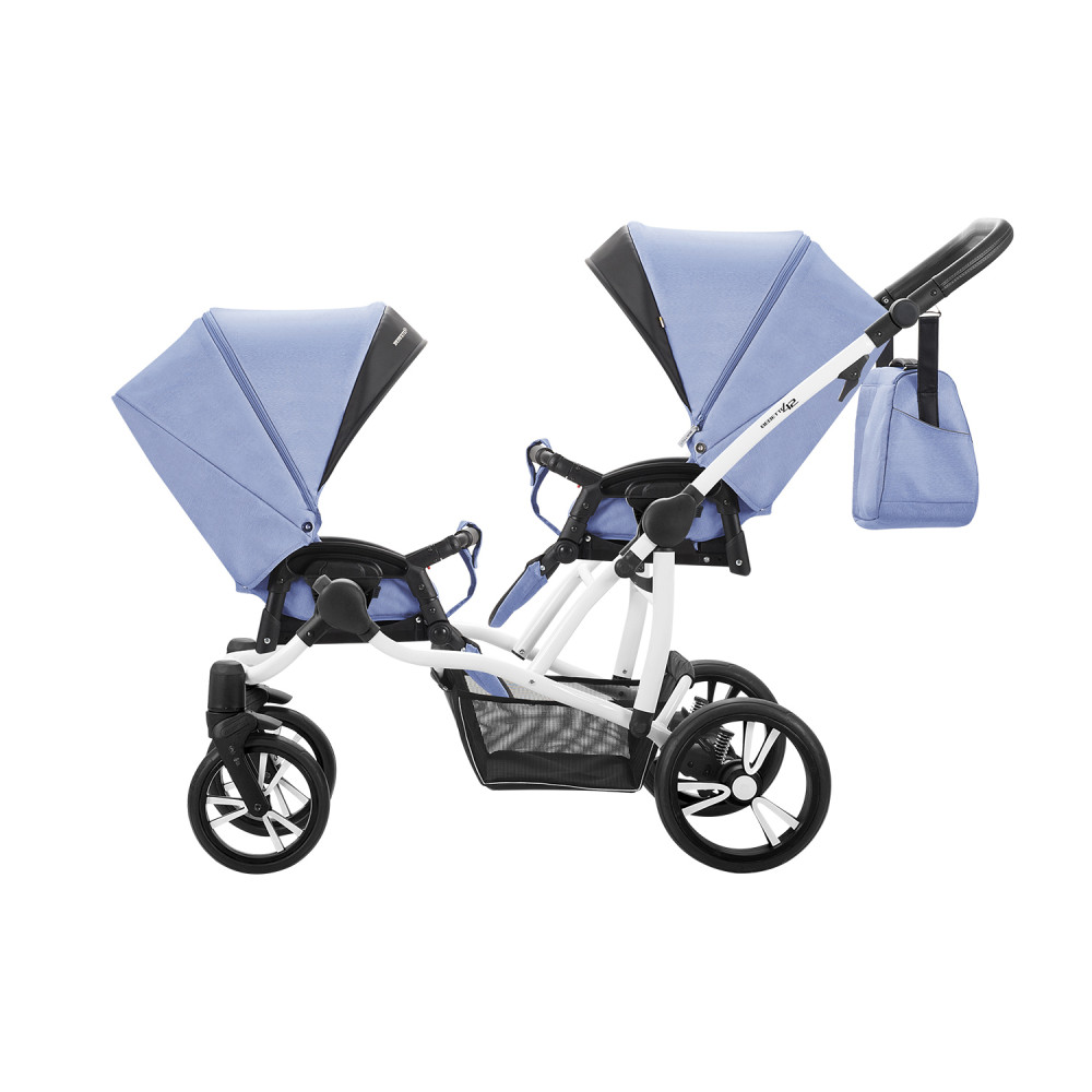 Коляска для двійні Bebetto 42 New 02 синя