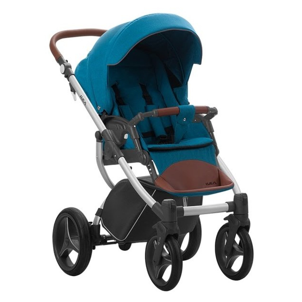 Коляска 2 в 1 Bebetto Luca 09 бирюза серая рама