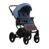 Коляска 2 в 1 Bebetto Luca 13 синий черная рама