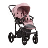Коляска 2 в 1 Bebetto Magnum Lux 01 розовый, черная рама