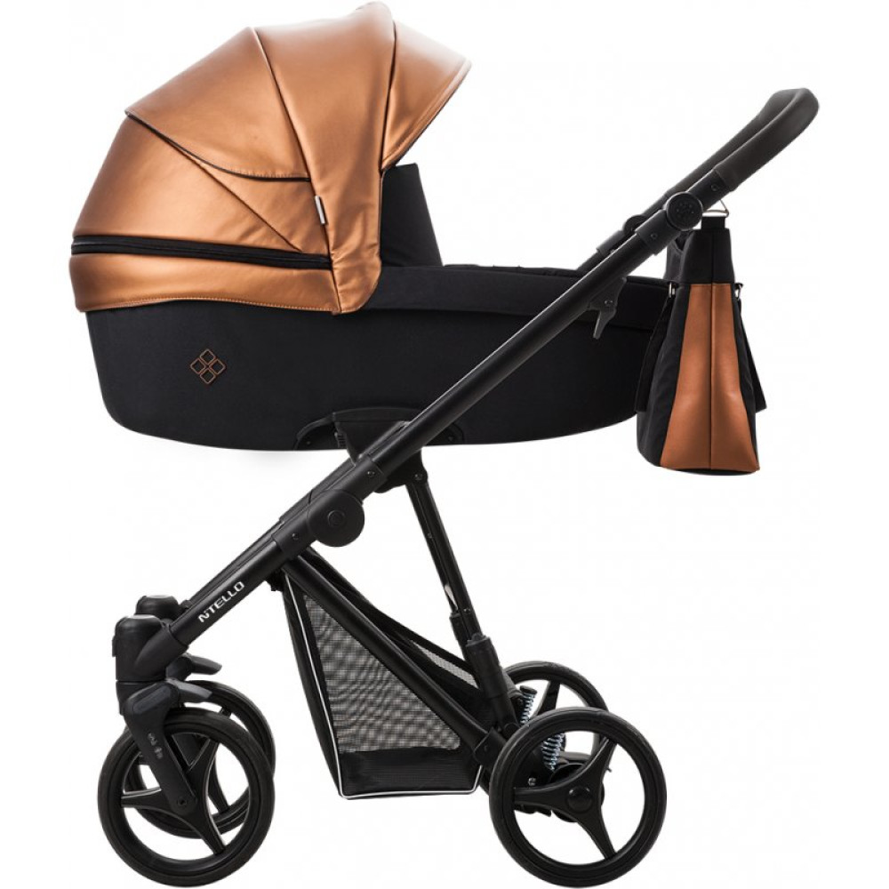 Коляска 2 в 1 Bebetto Nitello Shine 03 терракот