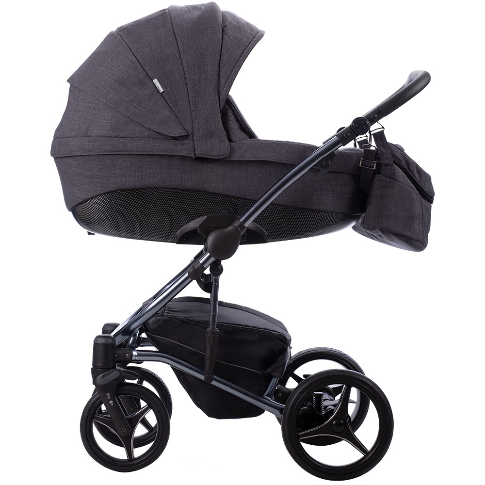 Коляска 2 в 1 Bebetto Tito Premium Dark 01