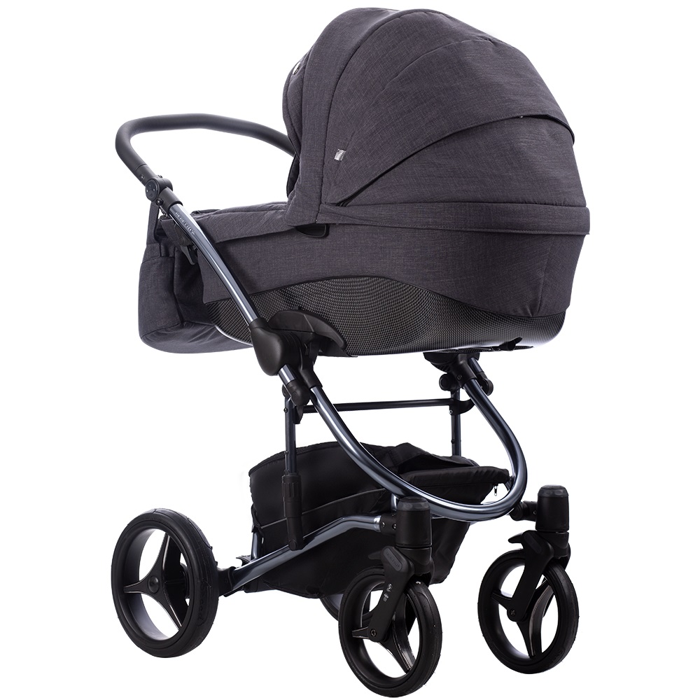 Коляска 2 в 1 Bebetto Tito Premium Dark 01