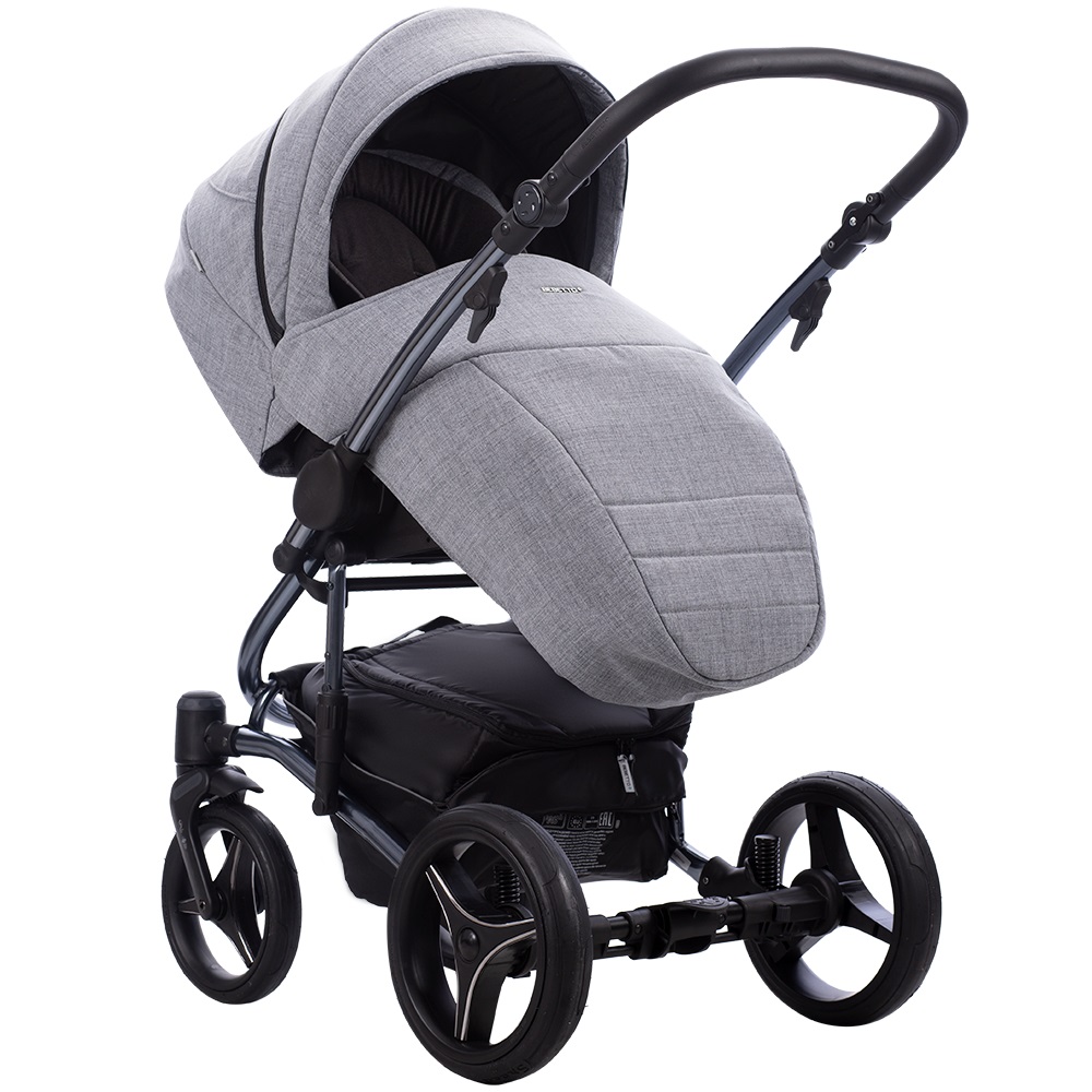 Коляска 2 в 1 Bebetto Tito Premium Dark 02