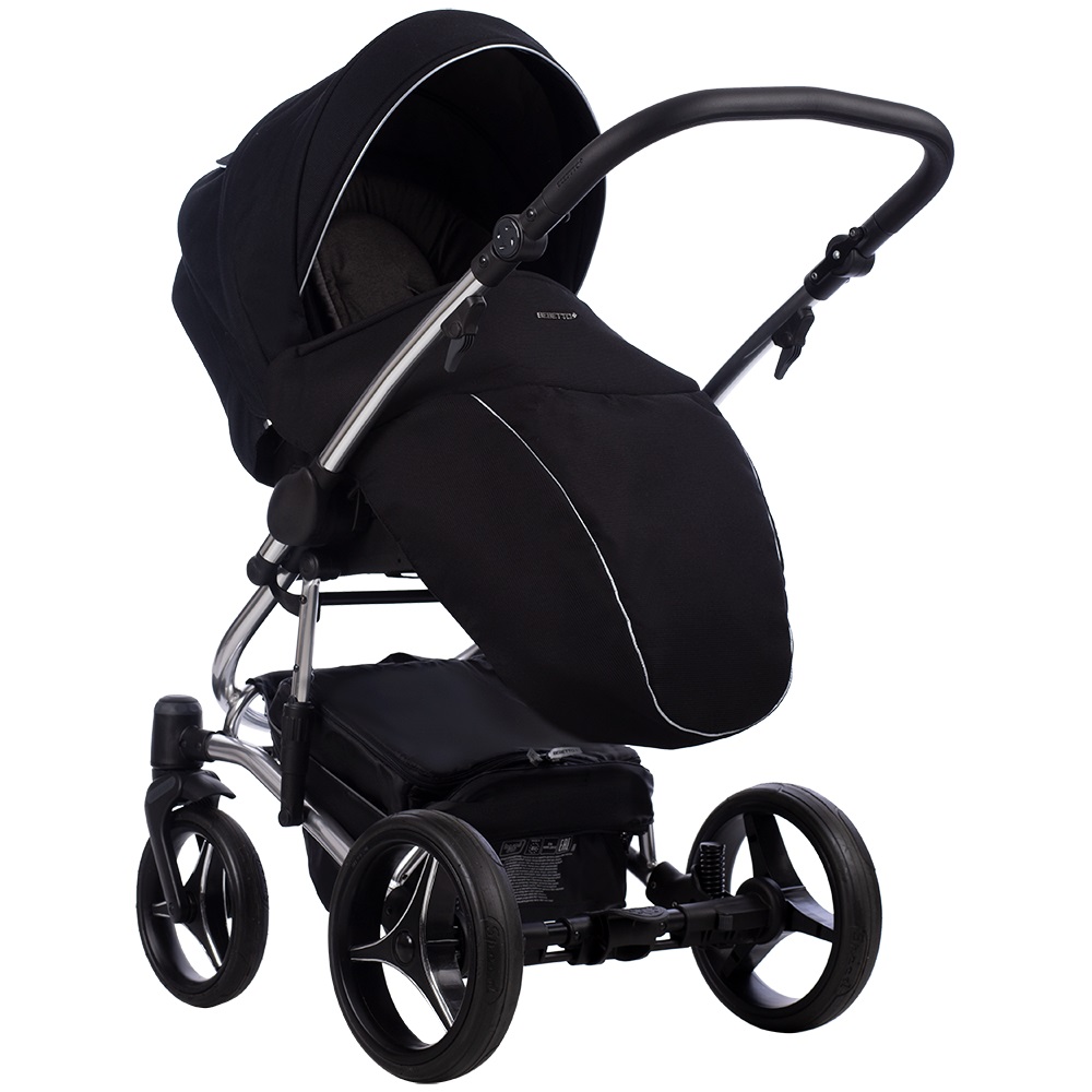 Коляска 2 в 1 Bebetto Tito Premium Silver 01