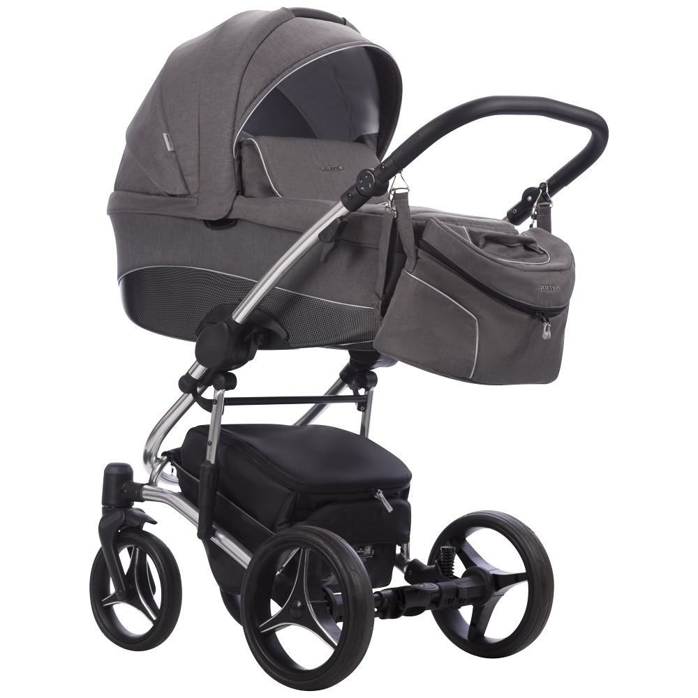 Коляска 2 в 1 Bebetto Tito Premium Silver 02