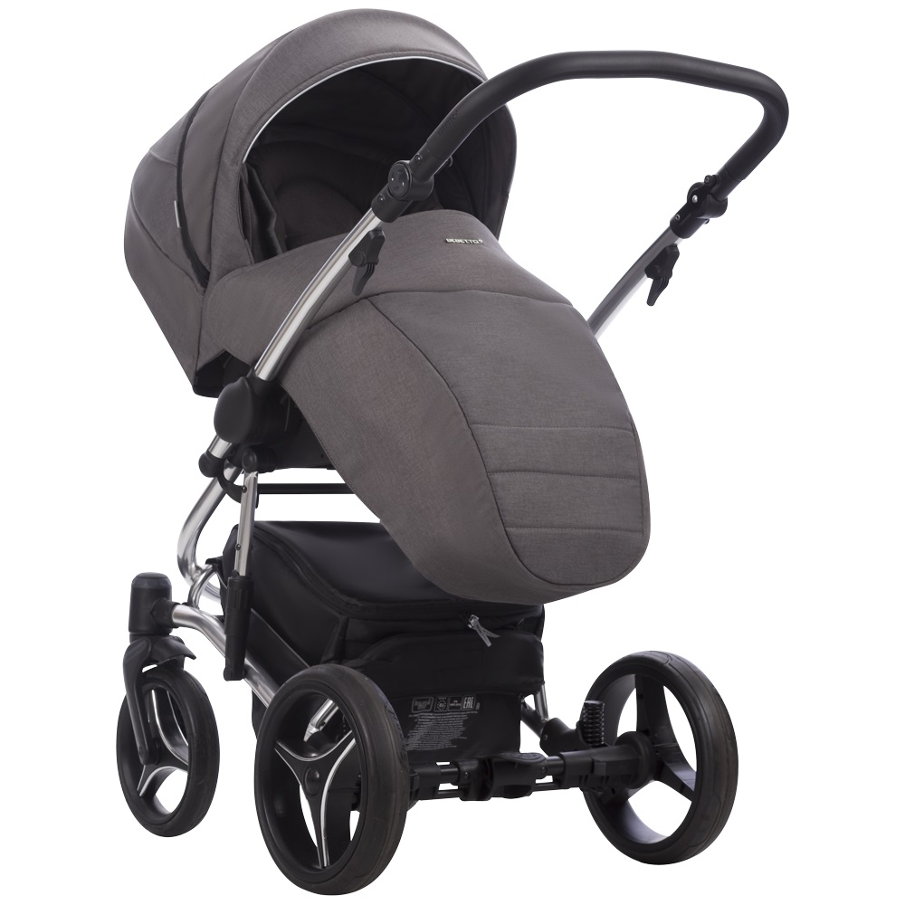 Коляска 2 в 1 Bebetto Tito Premium Silver 02