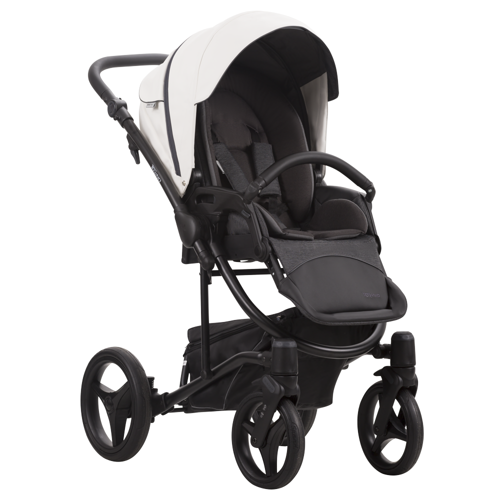 Коляска 2 в 1 Bebetto Torino серый-графит черная рама Коляска 2 в 1 Bebetto Torino серый-графит черная рама