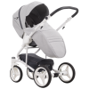 Коляска 2 в 1 Bebetto Torino серый белая рама