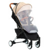Прогулянкова коляска Bene Baby D200 бежева на чорній рамі + М'який вкладиш в Подарунок