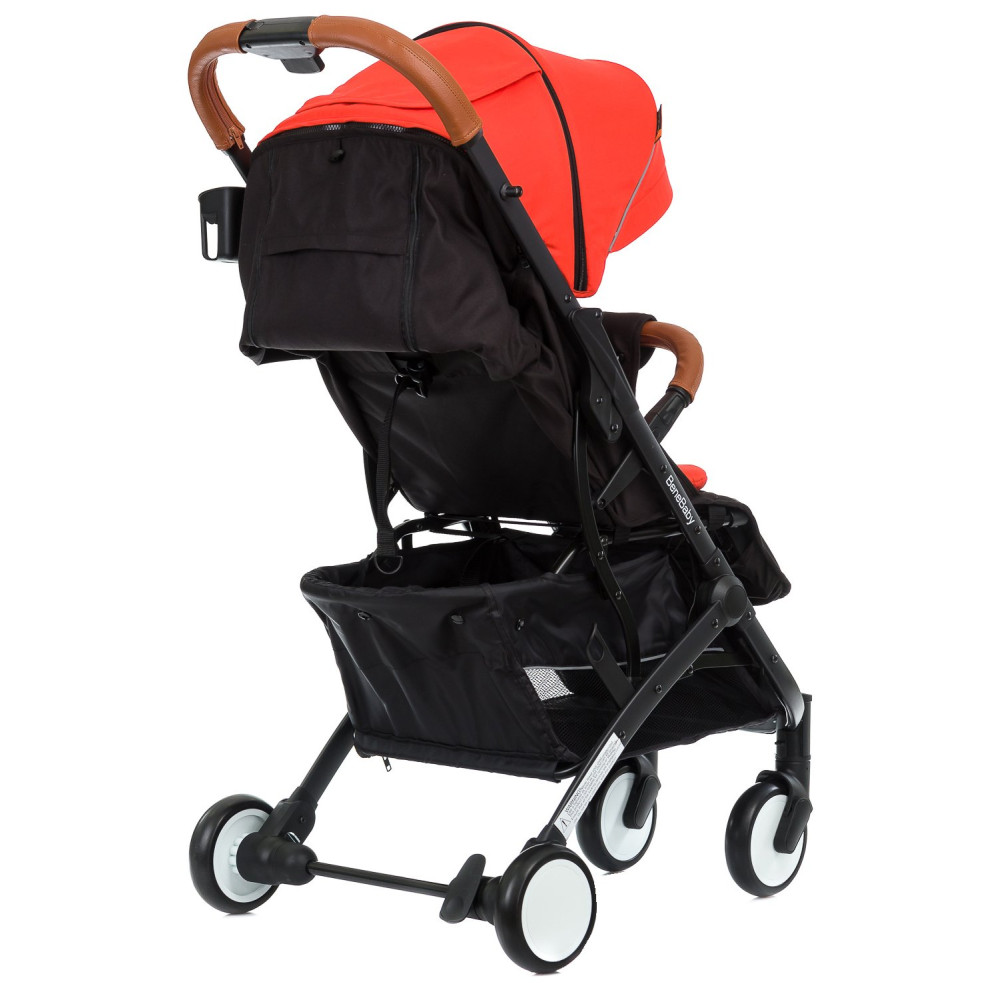 Прогулянкова коляска Bene Baby D200 червона на чорній рамі + М'який вкладиш в Подарунок