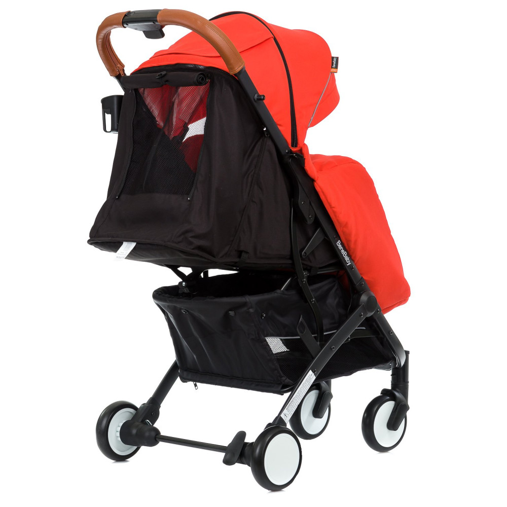 Прогулянкова коляска Bene Baby D200 червона на чорній рамі + М'який вкладиш в Подарунок