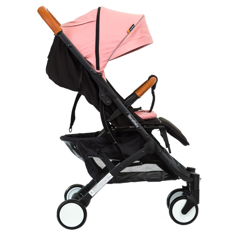 Прогулянкова коляска Bene Baby D200 рожева на чорній рамі + М'який вкладиш в Подарунок