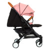 Прогулянкова коляска Bene Baby D200 рожева на чорній рамі + М'який вкладиш в Подарунок