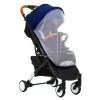 Прогулянкова коляска Bene Baby D200 синя на чорній рамі + М'який вкладиш в Подарунок