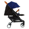 Прогулянкова коляска Bene Baby D200 синя на чорній рамі + М'який вкладиш в Подарунок