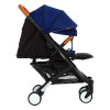 Прогулянкова коляска Bene Baby D200 синя на чорній рамі + М'який вкладиш в Подарунок