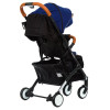Прогулянкова коляска Bene Baby D200 синя на чорній рамі + М'який вкладиш в Подарунок