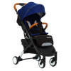Прогулянкова коляска Bene Baby D200 синя на чорній рамі + М'який вкладиш в Подарунок