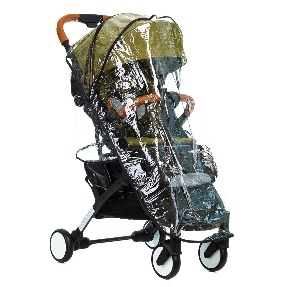 Прогулянкова коляска Bene Baby D200 зелена на чорній рамі + М'який вкладиш в Подарунок