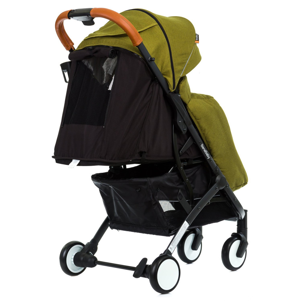 Прогулянкова коляска Bene Baby D200 зелена на чорній рамі + М'який вкладиш в Подарунок