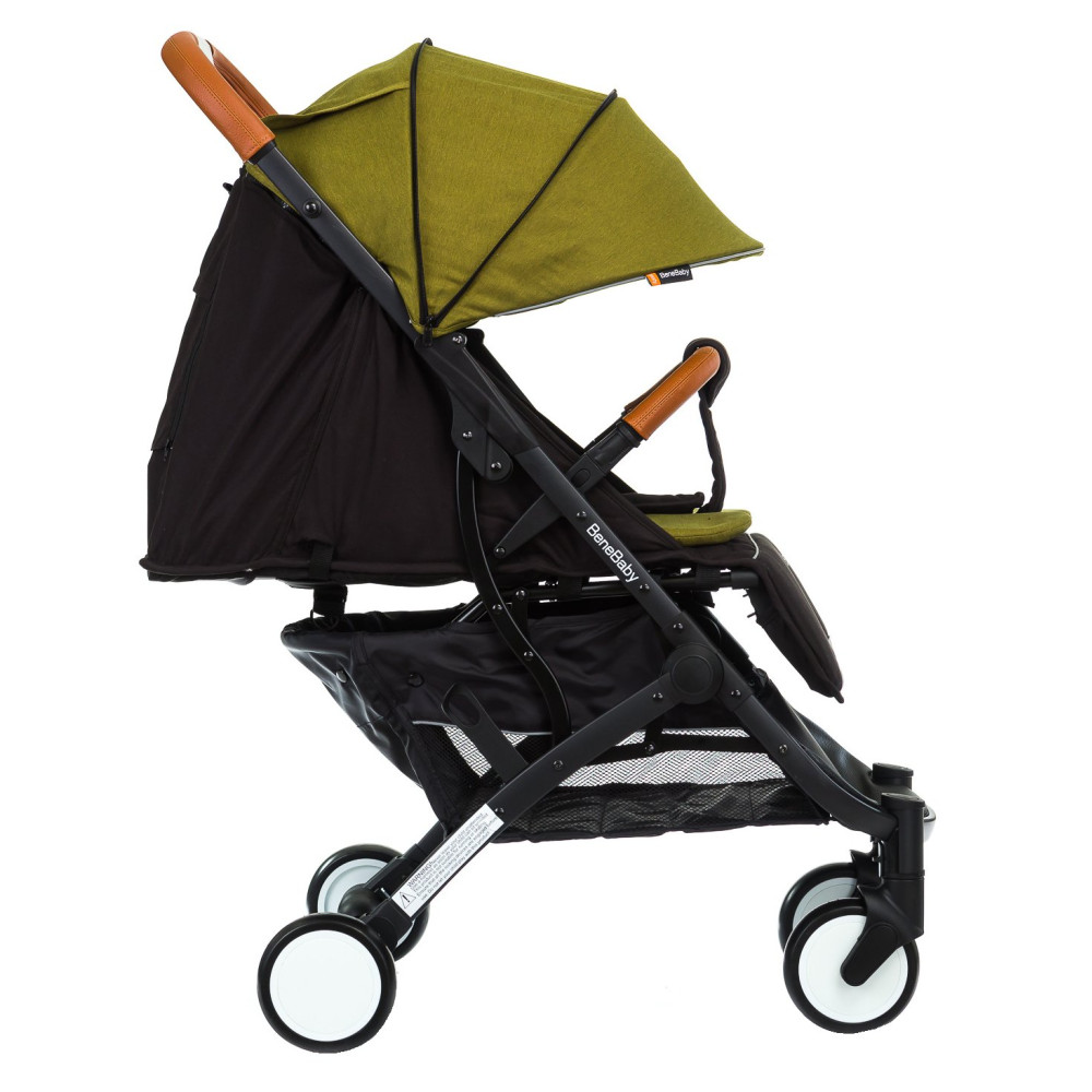 Прогулянкова коляска Bene Baby D200 зелена на чорній рамі + М'який вкладиш в Подарунок