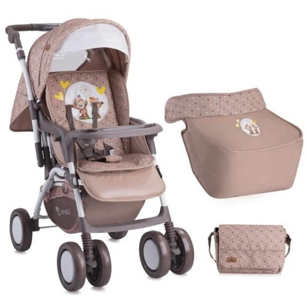 Прогулочная коляска Bertoni Combi Beige Daisy Bears (Бертони Комби)