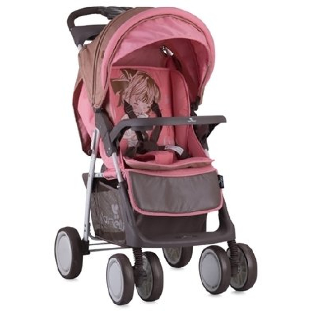 Прогулочная коляска Bertoni Foxy Beige Pink Girl (Бертони Фокси)