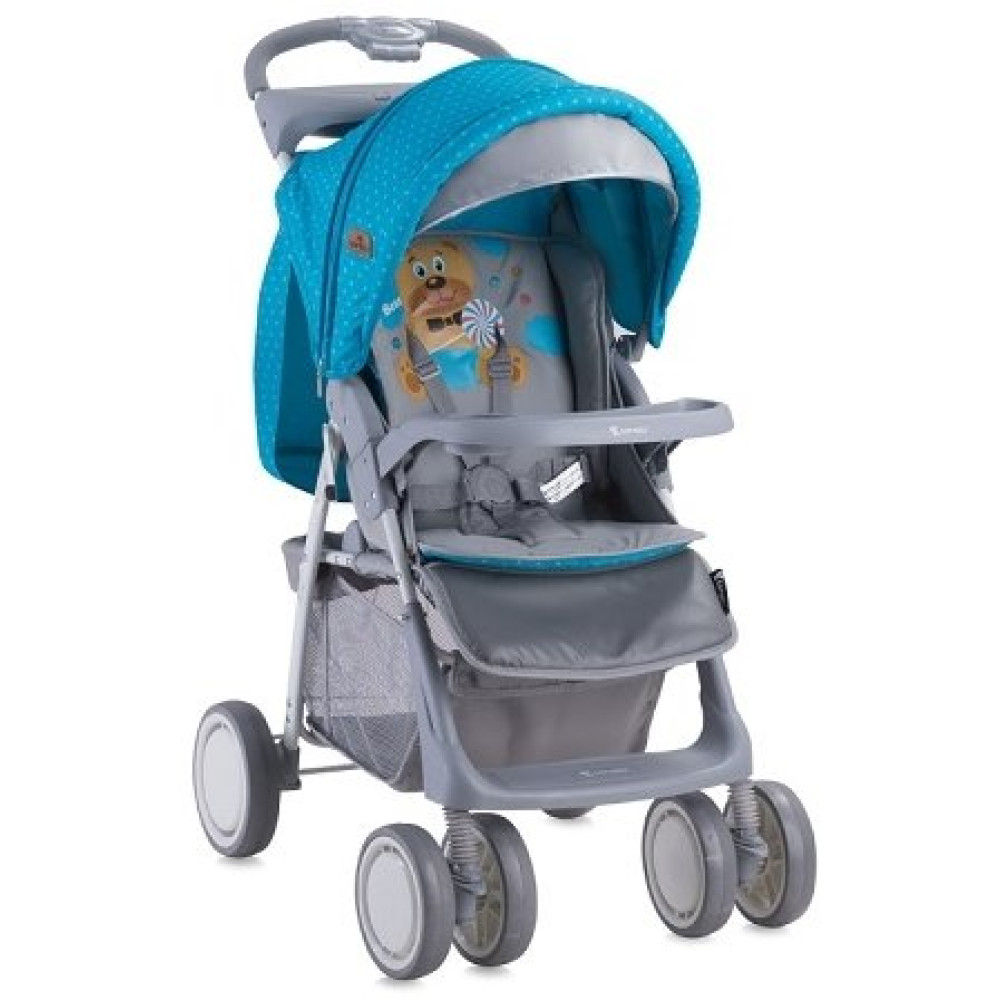 Прогулочная коляска Bertoni Foxy Blue Grey Hello Bear (Бертони Фокси)