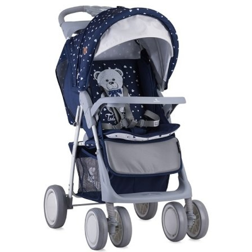 Прогулочная коляска Bertoni Foxy Dark Blue Teddy (Бертони Фокси)