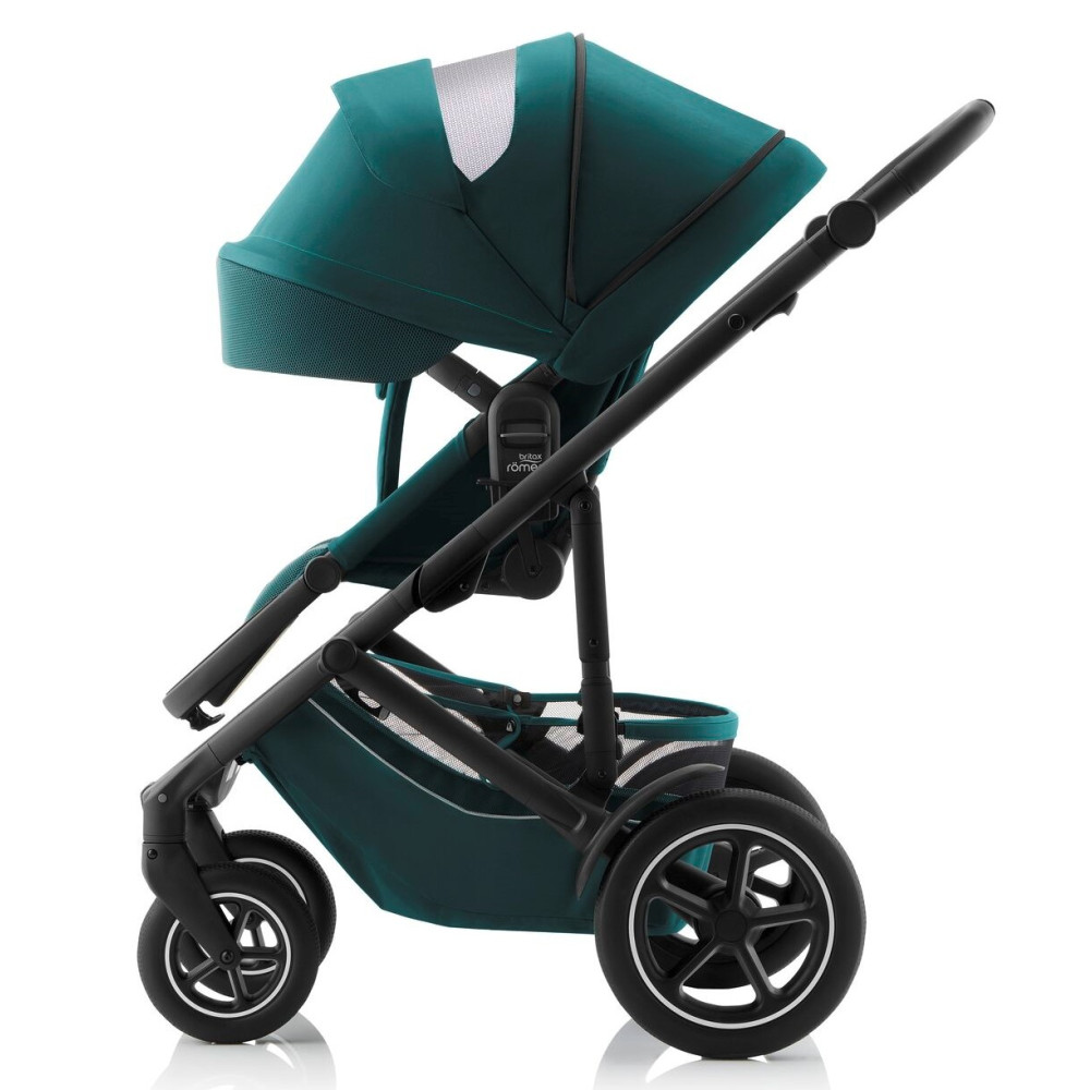 Britax Romer Smile 5Z - всесезонная детская коляска 3 в 1 с автокреслом для младенца Britax Romer Baby-Safe Pro • Atlantic Green