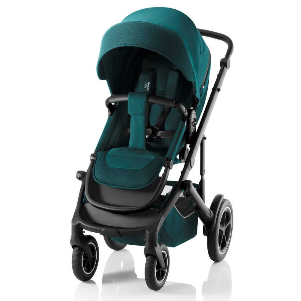 Britax Romer Smile 5Z - всесезонная детская коляска 3 в 1 с автокреслом для младенца Britax Romer Baby-Safe Pro • Atlantic Green