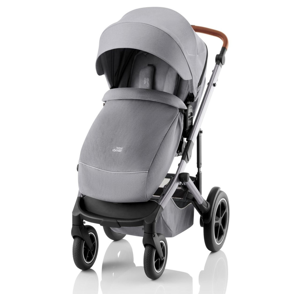 Britax Romer Smile 5Z - всесезонная детская коляска 2 в 1 с большими колесами • Frost Grey