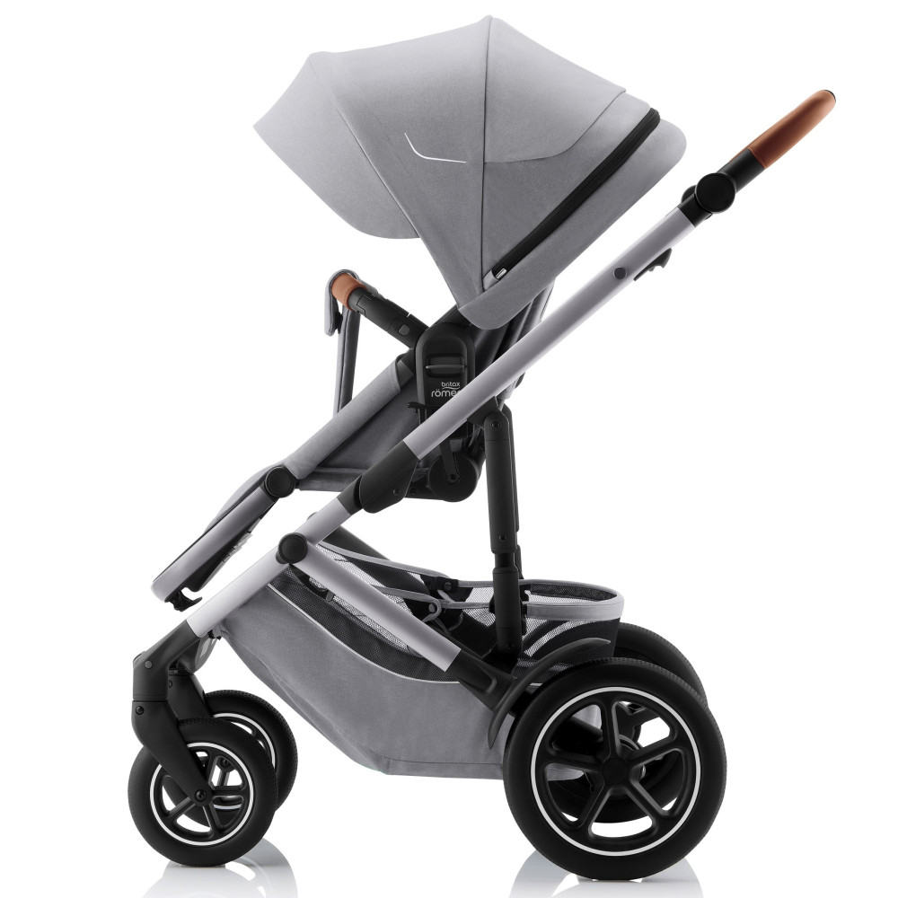 Britax Romer Smile 5Z - всесезонная детская коляска 2 в 1 с большими колесами • Frost Grey