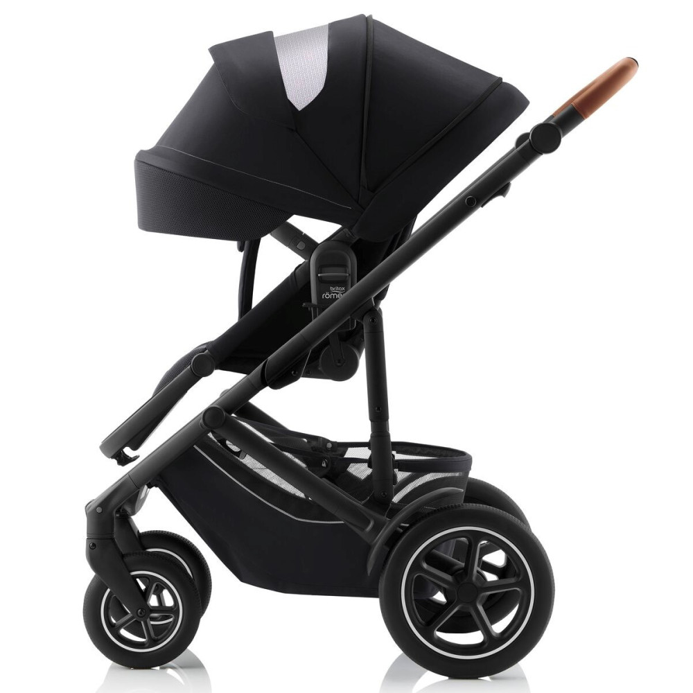 Britax Romer Smile 5Z - всесезонная детская коляска 3 в 1 с автокреслом для младенца Britax Romer Baby-Safe Pro • Galaxy Black