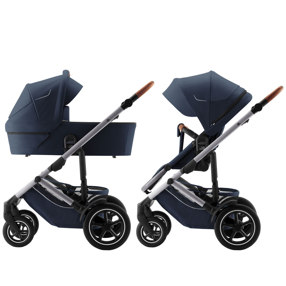Britax Romer Smile 5Z - всесезонная детская коляска 2 в 1 с большими колесами • Night Blue