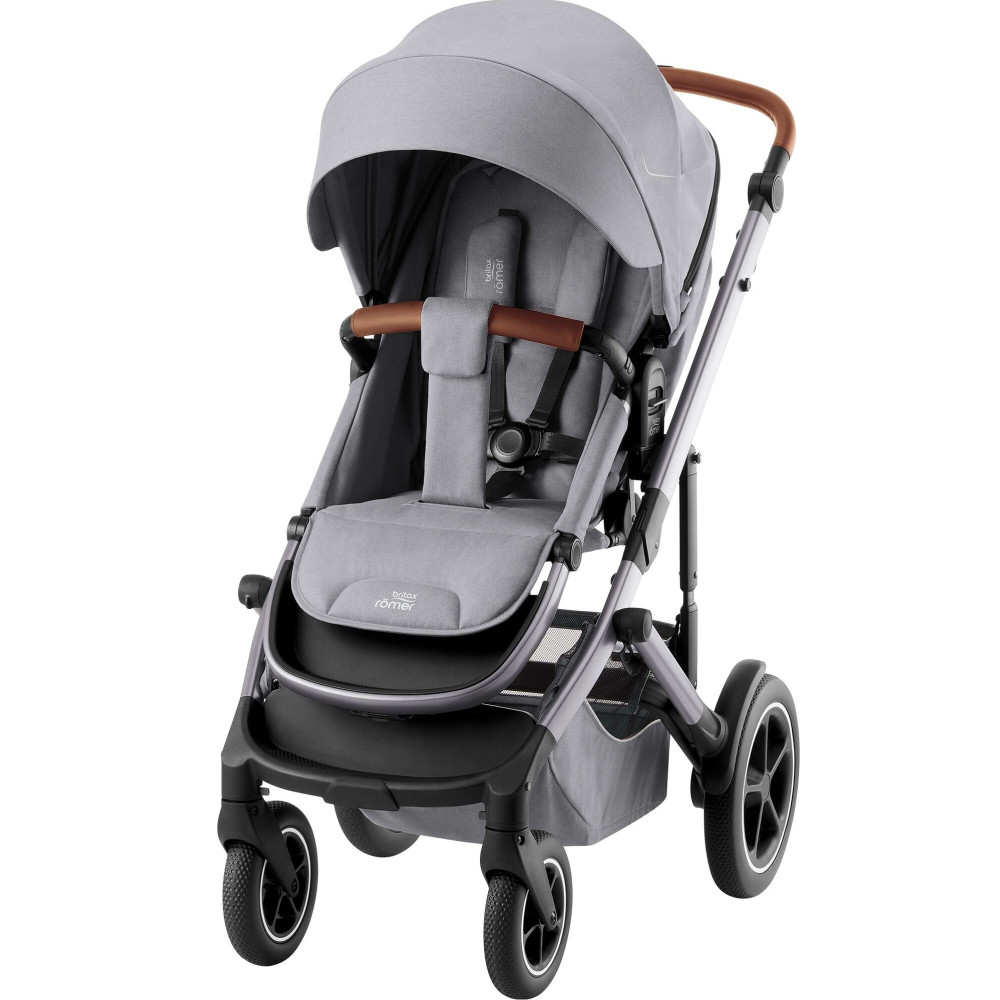 Britax Romer Smile 5Z - всесезонна прогулянкова коляска з великими колесами • Frost Grey