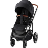 Britax Romer Smile 5Z - всесезонная прогулочная коляска с большими колесами • Galaxy Black