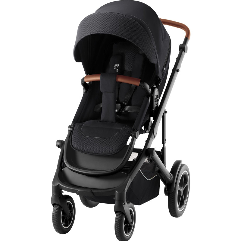 Britax Romer Smile 5Z - всесезонна прогулянкова коляска з великими колесами • Galaxy Black