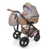 Коляска 2 в 1 Broco Capri Textile Cappuccino (Броко Капри Капучино)