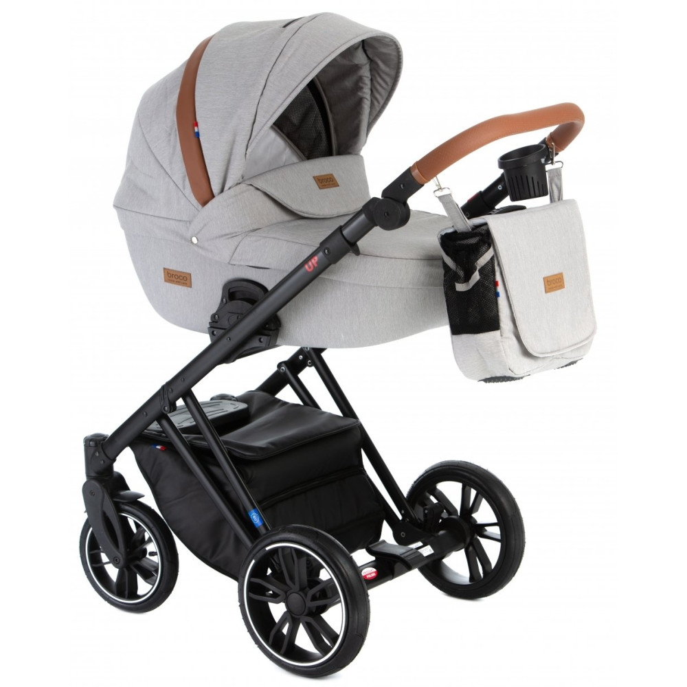 Коляска 2 в 1 Broco UP 01 Light Grey