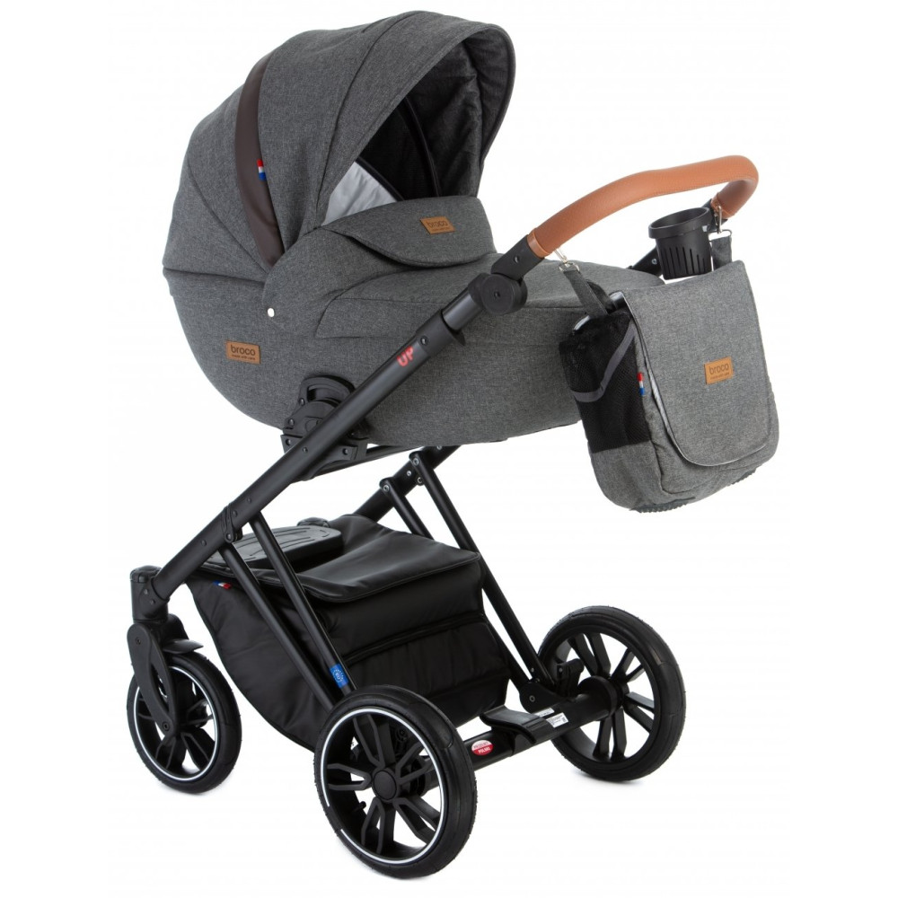 Коляска 2 в 1 Broco UP 02 Dark Grey