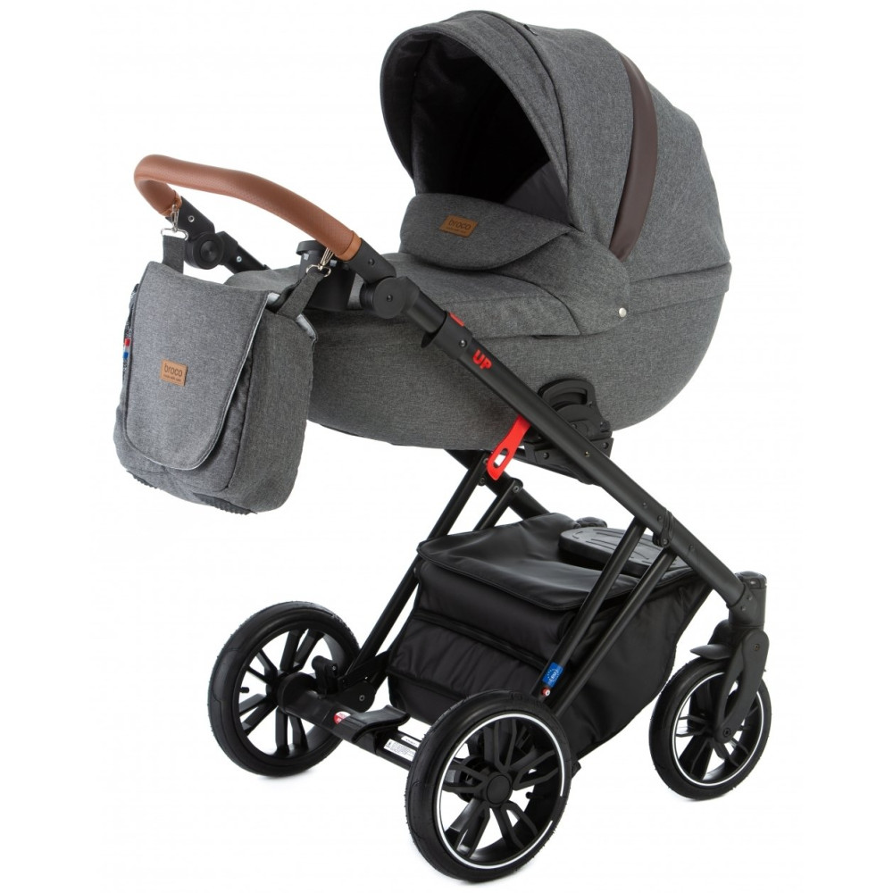 Коляска 2 в 1 Broco UP 02 Dark Grey