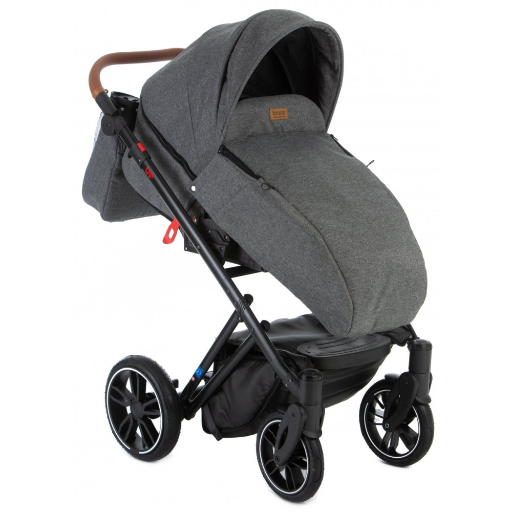 Коляска 2 в 1 Broco UP 02 Dark Grey