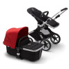 Коляска 2 в 1 Bugaboo Fox 2 Aluminium/Red