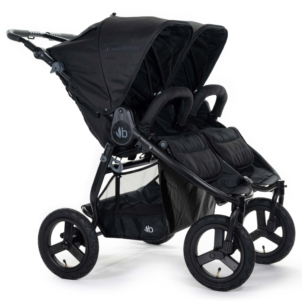 Прогулочная коляска для двойни Bumbleride Indie Twin Matte Black