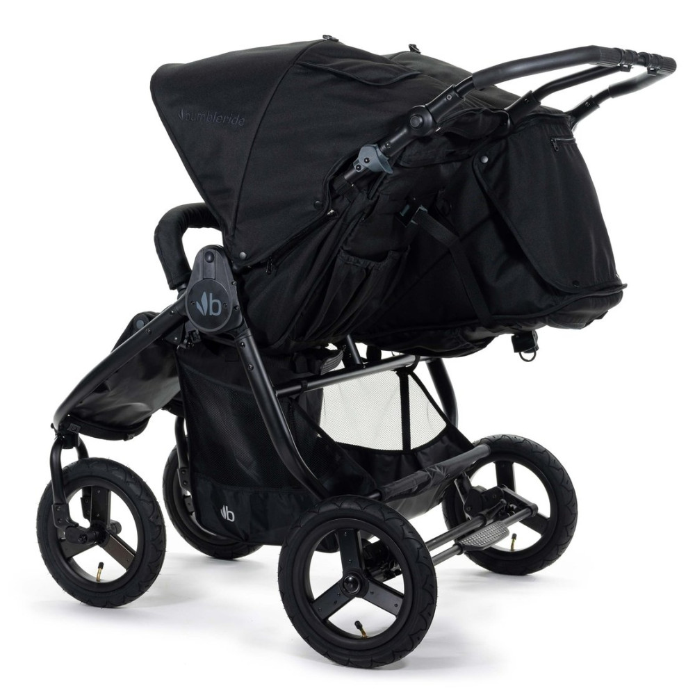 Прогулочная коляска для двойни Bumbleride Indie Twin Matte Black