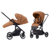 Carrello Alfa 2023 CRL-5508 - прогулочная коляска с реверсивным блоком (сиденье устанавливается лицом к маме), регулируется высота капюшона • Sunset Orange